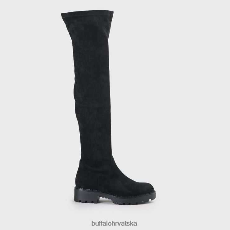 crno Buffalo myrna boot flat vegan |čizme TDD6T502